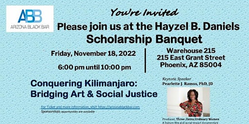 Arizona Black Bar / Hayzel B. Daniels  Scholarship Dinner
