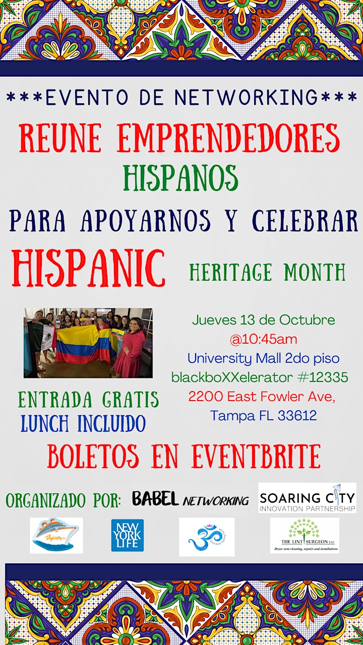 Networking Entre Hispanos Celebrando Hispanic Heritage Month image