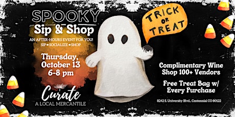 Spooky Sip & Shop @ Curate Mercantile