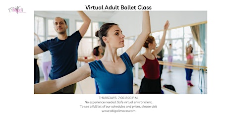 Virtual Adult Community Ballet Class.