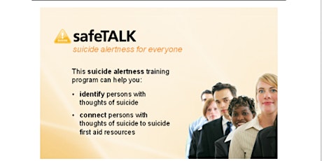 safeTALK Suicide Prevention Training primary image