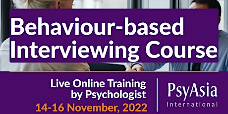 Behaviour Based Interview Live Online Training Course primary image