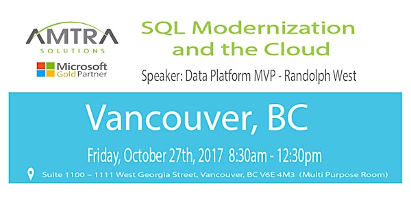 SQL Modernization and the Cloud -Vancouver
