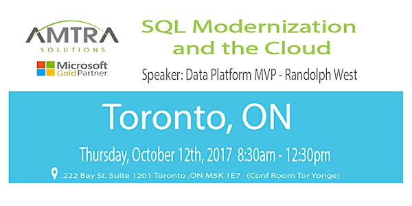 SQL Modernization and the Cloud -Toronto