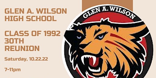 G.A. Wilson High School 30 Year Reunion