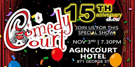BONKERZ / Comedy Court's 15th Anniversary Show primary image