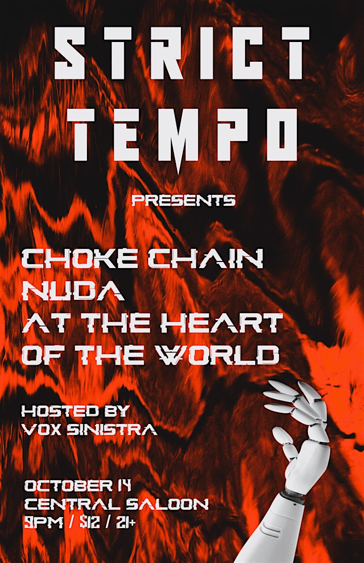 Strict Tempo: Choke Chain, NUDA, At the Heart of the World + Vox Sinistra image