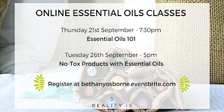 Essential Oils 101 - Online primary image