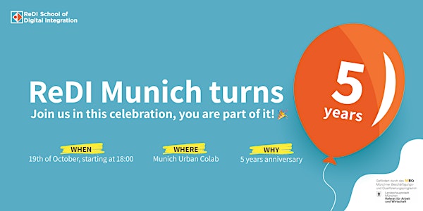 Celebrate with us: 5 years of ReDI Munich !