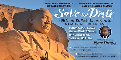 48th Annual Dr. Martin Luther King, Jr. Memorial Breakfast