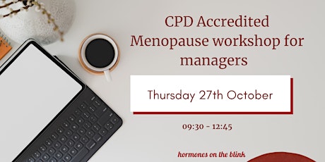 CPD Accredited Menopause for managers workshop