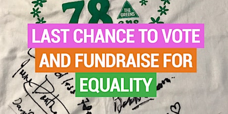 Image principale de Last chance to vote and fundraise for equality