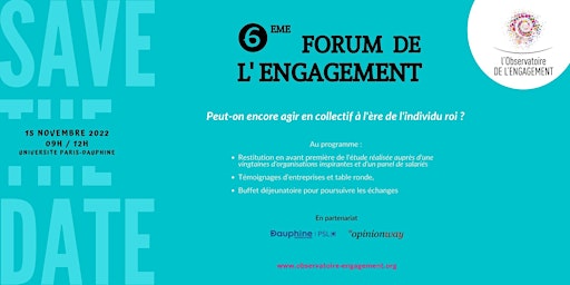 6ème Forum de l'Engagement