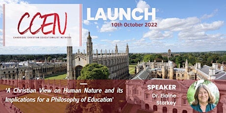 Launch Cambridge Christian Educationalist Network