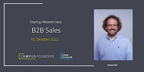 Startup Masterclass: B2B Sales