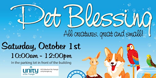 Pet Blessing at Unity of the Triangle