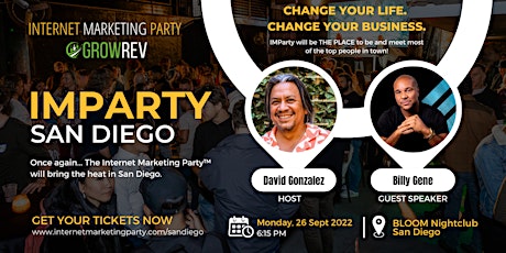 Internet Marketing Party - San Diego (Sept 26, 2022) primary image