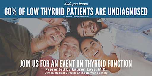 Did You Know 60% of Low Thyroid Patients Are Undiagnosed