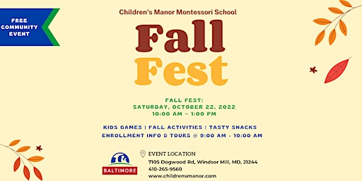 Fall Fest Event @ CMMS - Baltimore