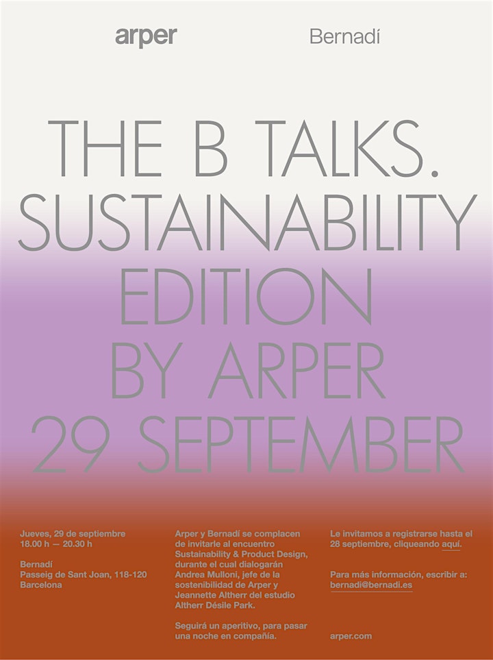 Imagen de The B Talks. Sustainability Edition by Aper.