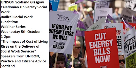 Radical Social Work in Scotland Webinar - The Cost  of Living Crisis