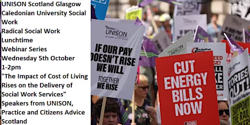 Radical Social Work in Scotland Webinar - The Cost  of Living Crisis
