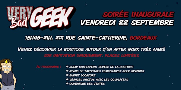 Very Bad Geek - Soirée Inaugurale