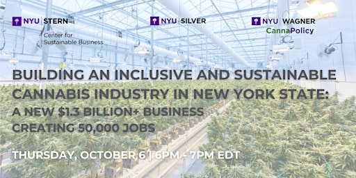 Building an Inclusive and Sustainable Cannabis Industry in New York State