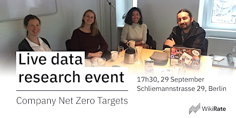 Company Net Zero Goals: live data research session