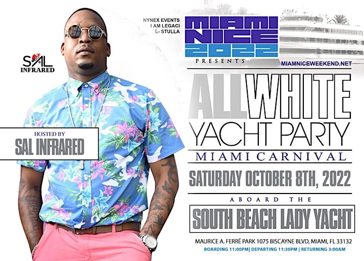 MIAMI NICE 2022  10th ANNUAL ALL WHITE YACHT PARTY MIAMI CARNIVAL WEEKEND image