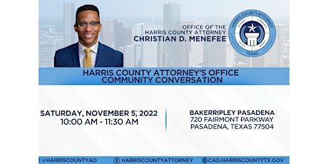 Harris County Attorney's Office (HCAO) Community Conversation Series