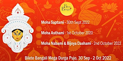 Bilete Bangali Mega Durga Pujo 2022