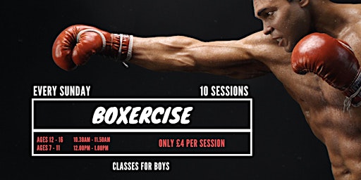 Boys Boxercise Classes - Every Sun|10:30 AM & 12.00 AM