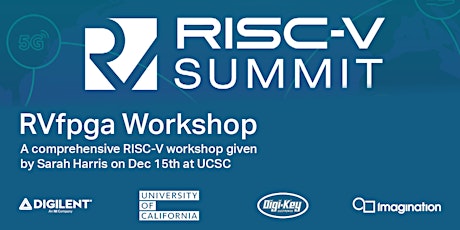 RVfpga: Understanding Computer Architecture In-person Workshop-Dec. 15th