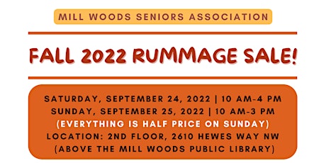 Fall 2022 Rummage Sale