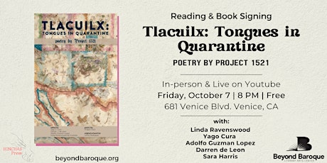 Tlacuilx: Tongues in Quarantine, Reading & Book Signing