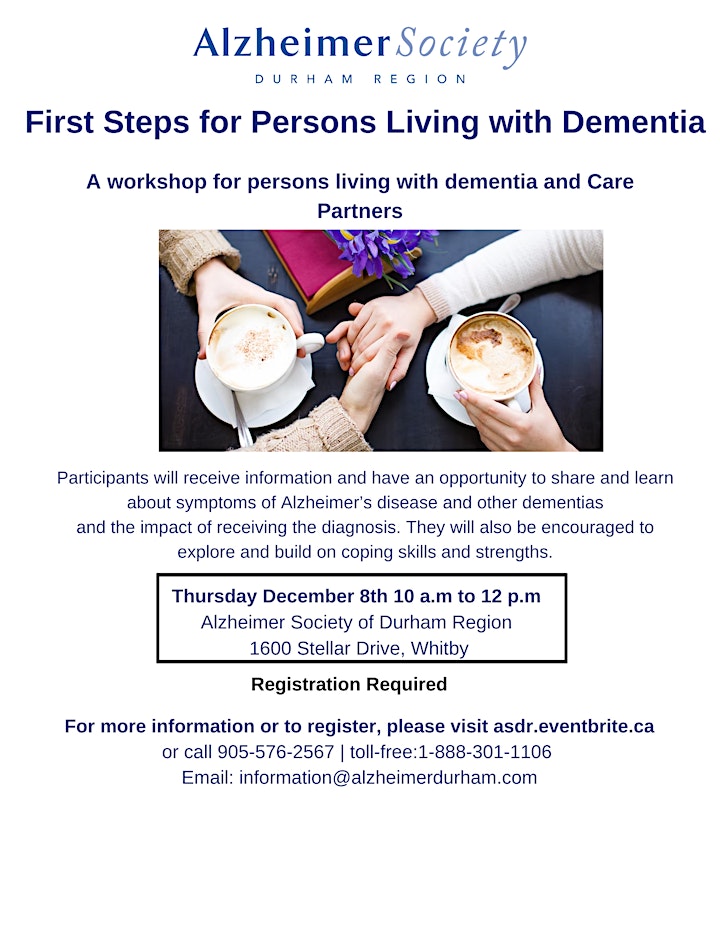 First Steps for Persons Living with Dementia Workshop image