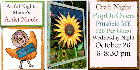 Craft Night-Sunflower Window Art at PopOnOvers in Pittsfield