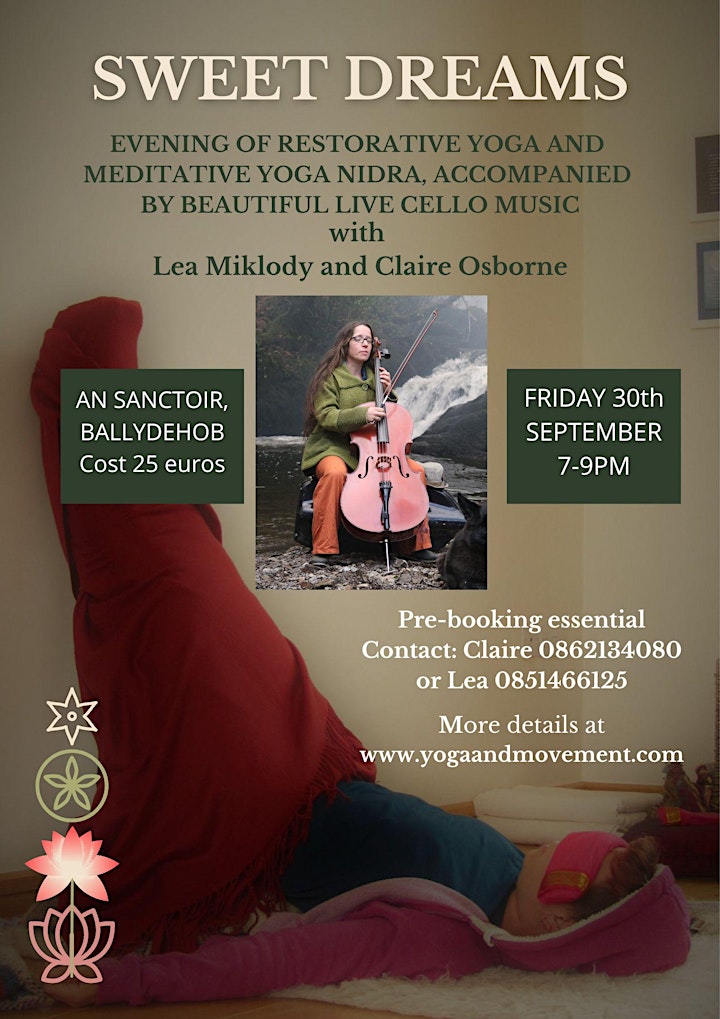 Sweet  Dreams - an evening of restful yoga and live cello image