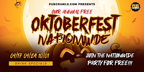 Hoboken Oktoberfest Bar Crawl with Madd hatter after party
