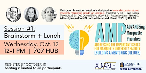 AMP: Building a Mentoring Culture - Brainstorm and Lunch