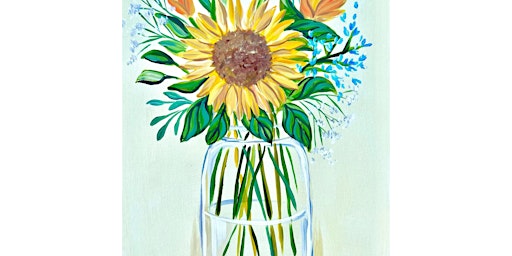 Spirited Sunflower Bouquet - Paint and Sip by Classpop!™