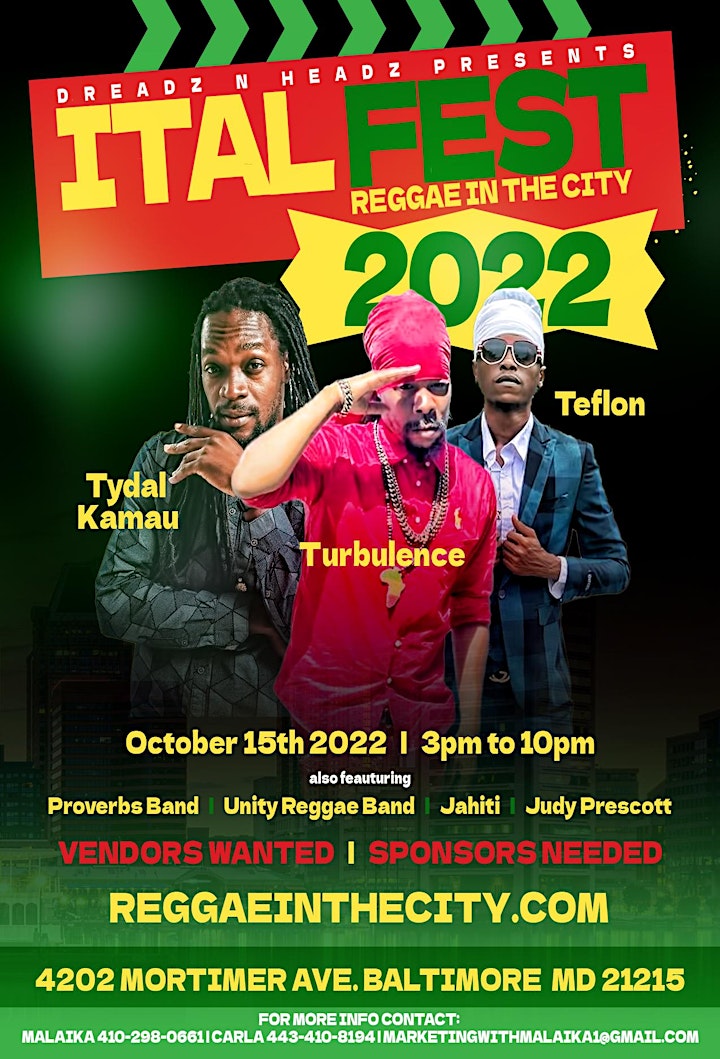 Ital Fest - Reggae in the City 2022 image