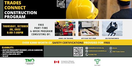 Trades Connect Construction Program Information Session