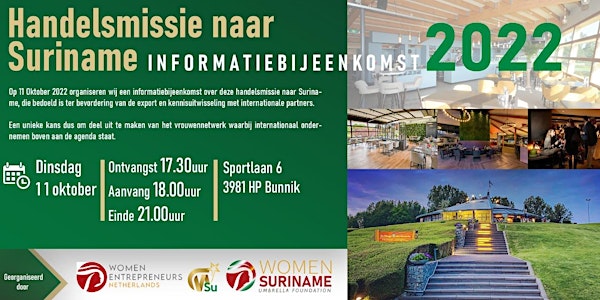 Informatiebijeenkomst Handelsmissie Suriname