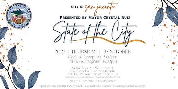 City of San Jacinto - 2022 State of the City