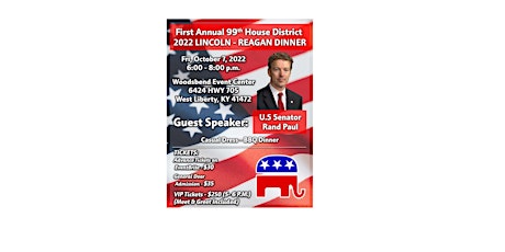 99th House District LINCOLN DINNER with Senator Rand Paul