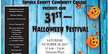 31st Annual Halloween Festival at Suffolk County Community College primary image