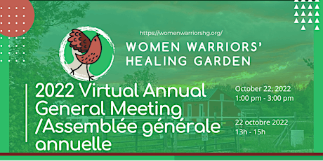 Women Warriors' Healing Garden Annual General Meeting 2022 primary image