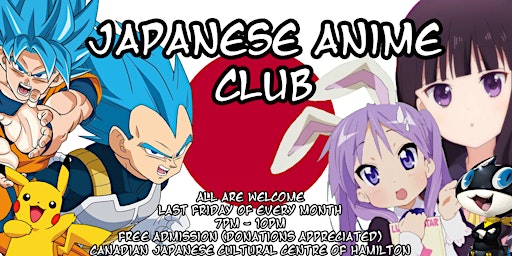 Japanese Anime Club at Canadian Japanese Cultural Centre of Hamilton